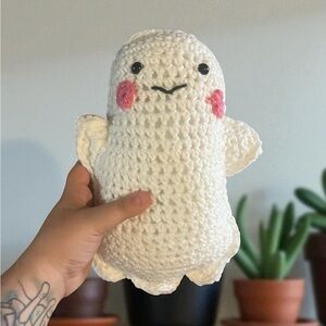 Crochet Ghost Kawaii Cuddler